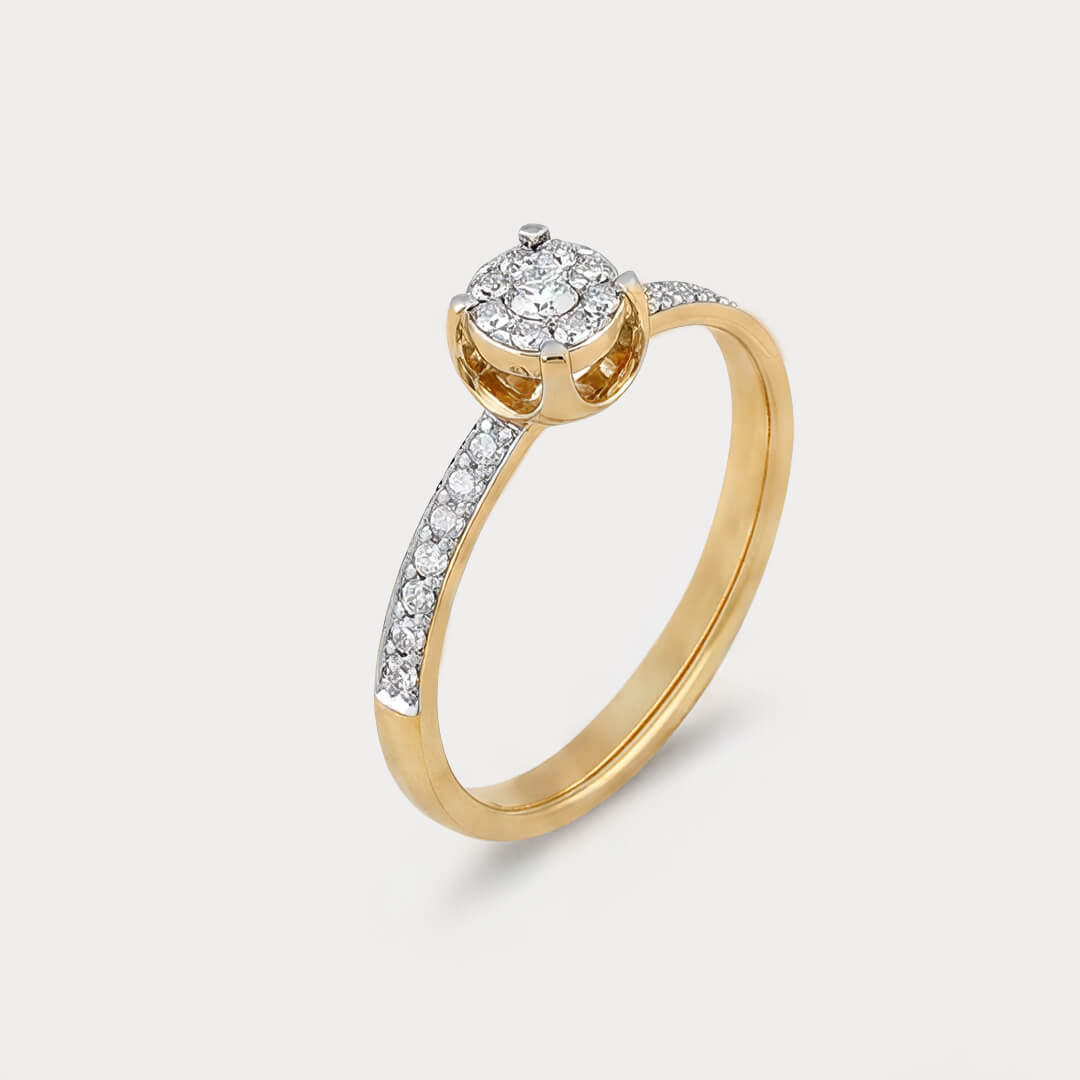 Sylvan Floral Nakshatra Diamond Ring