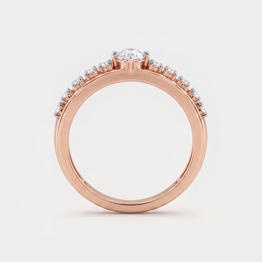 Luisant Mini-Solitaire Diamond Rings