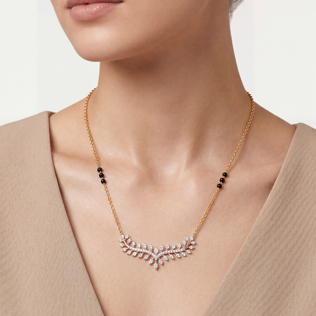 Vine Éclat Diamond Mangalsutra