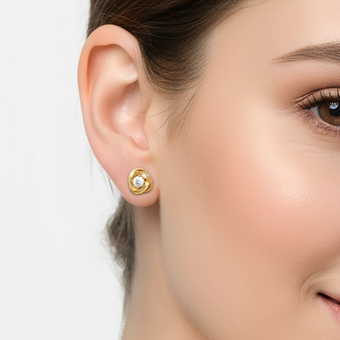 Intertwined Diamond Studs