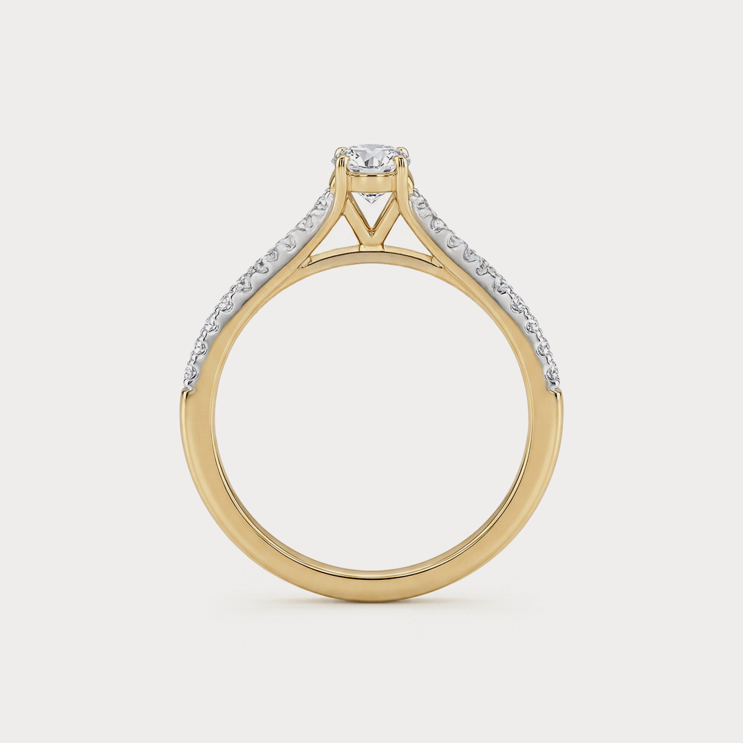 Feather Diamond Rings
