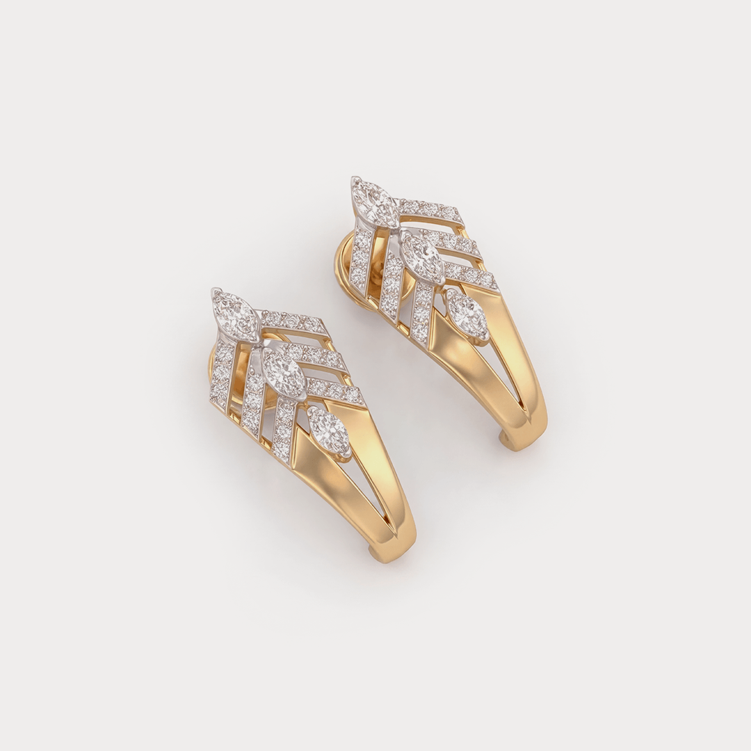 Coil Diamond Earrings