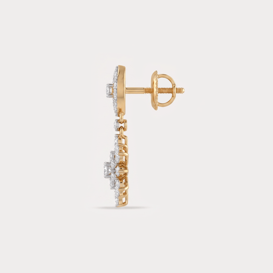 Featherweight Drop Diamond EarRing