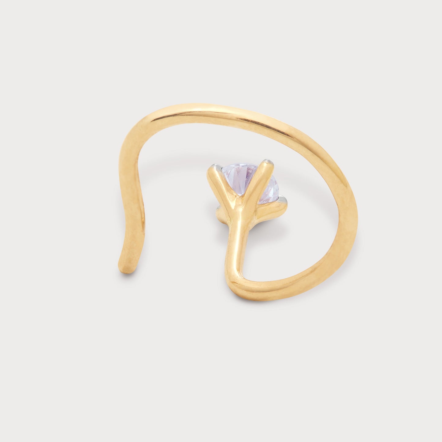 The Solitary Spark Nose Pin