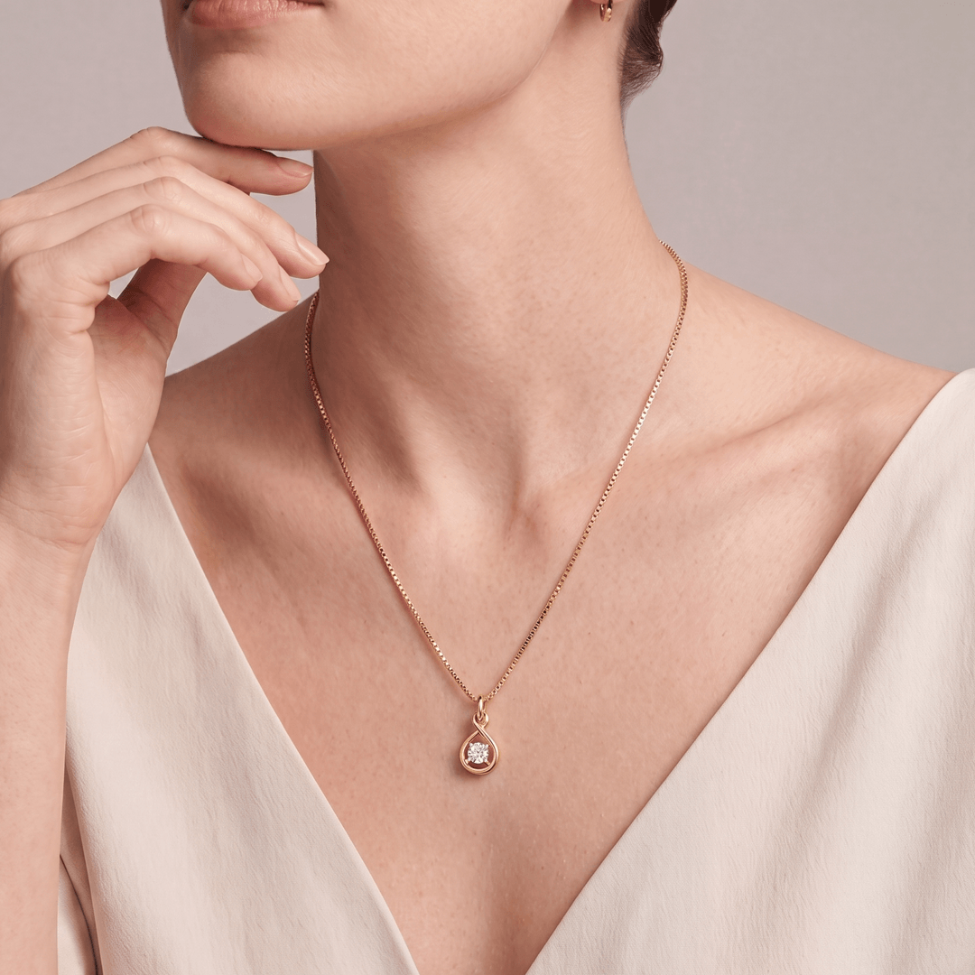 Alluregrace Solitaire Diamond Pendant