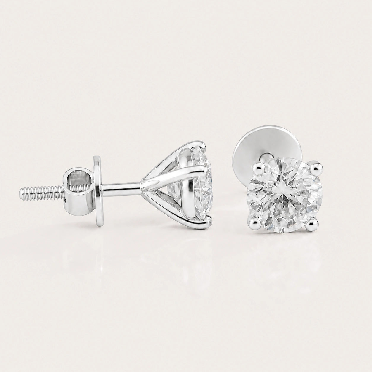 Fulgor Solitaire Diamond Earrings