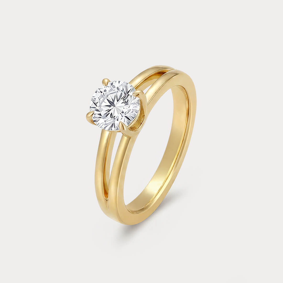 Belle Époque Solitaire Diamond Ring