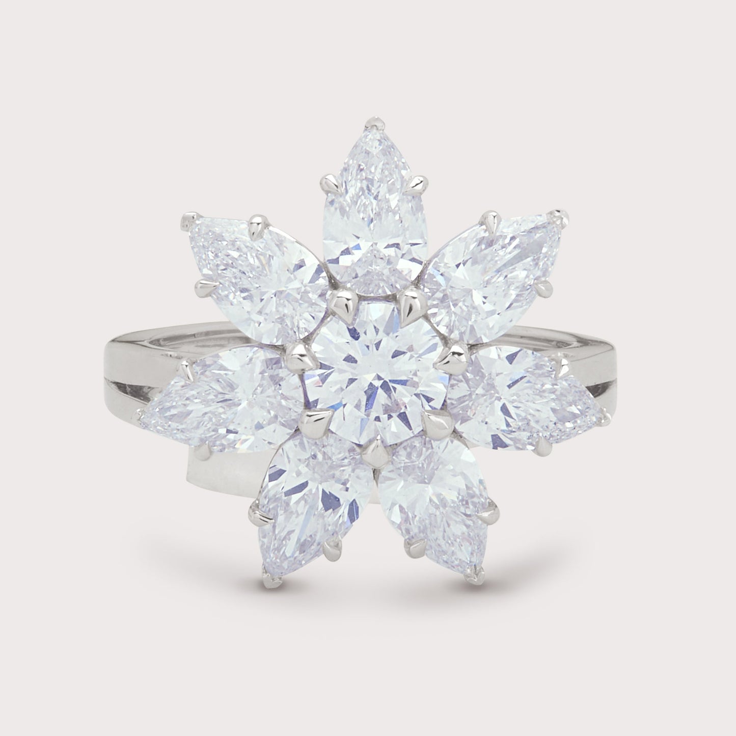 White Marigold Ring