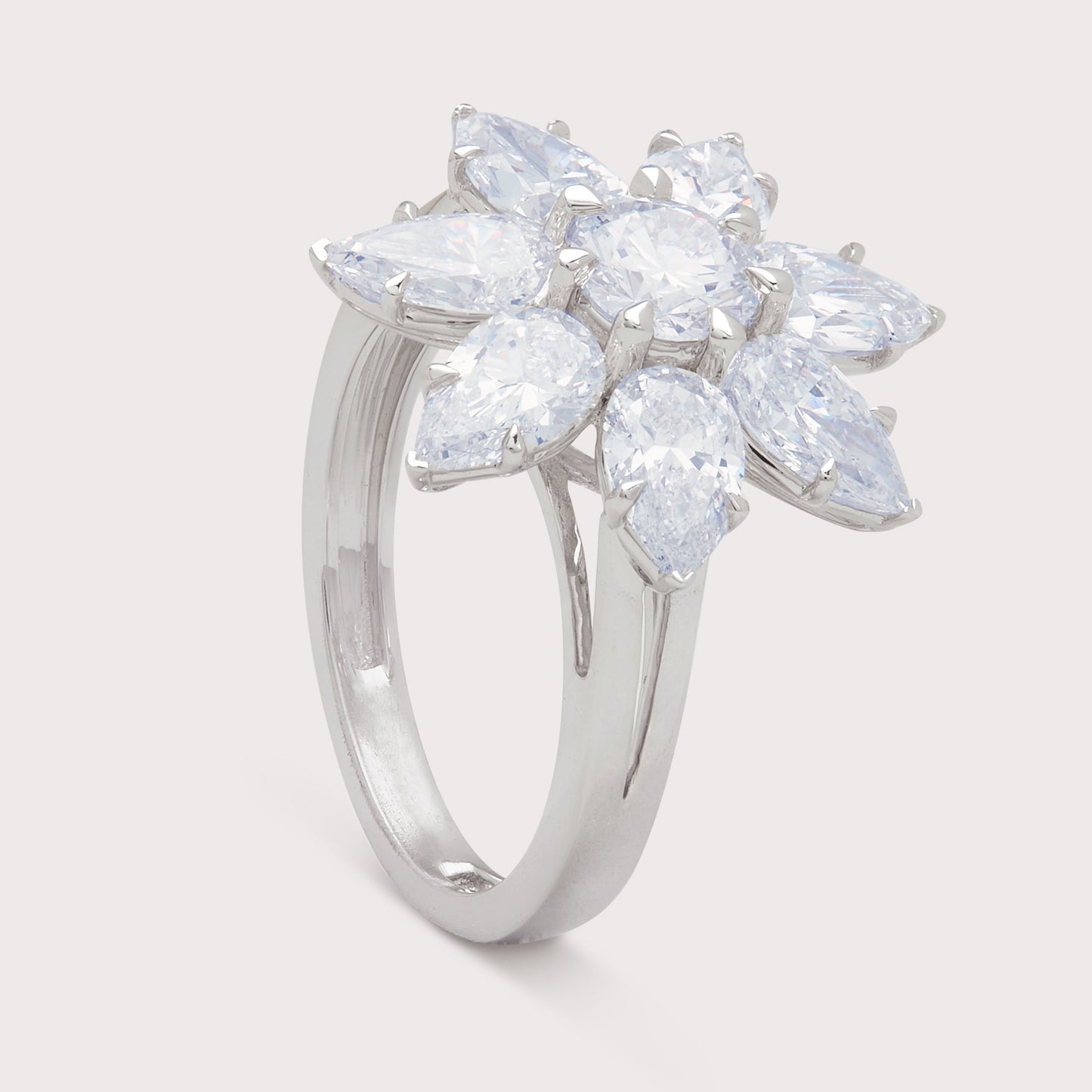 White Marigold Ring