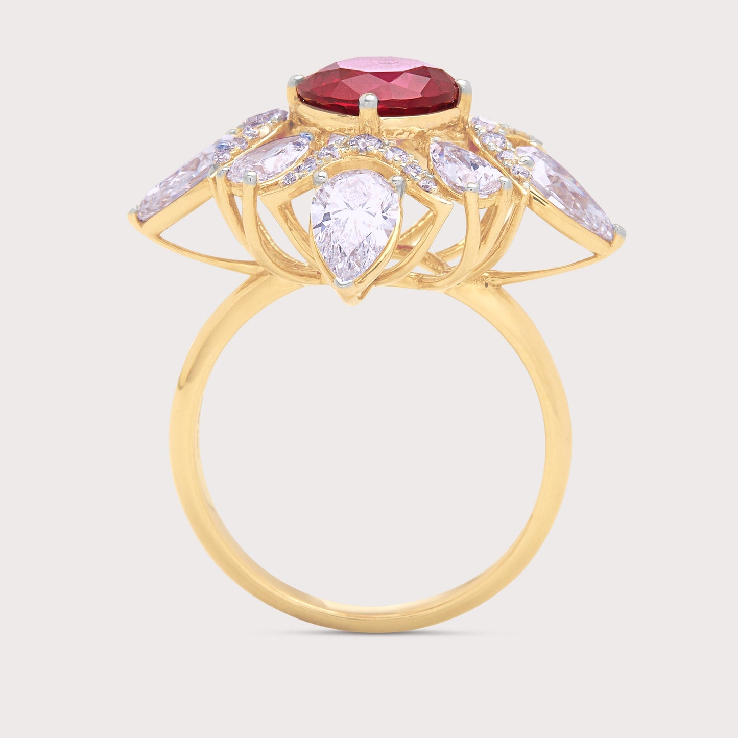 The Scarlet Sunburst Ring