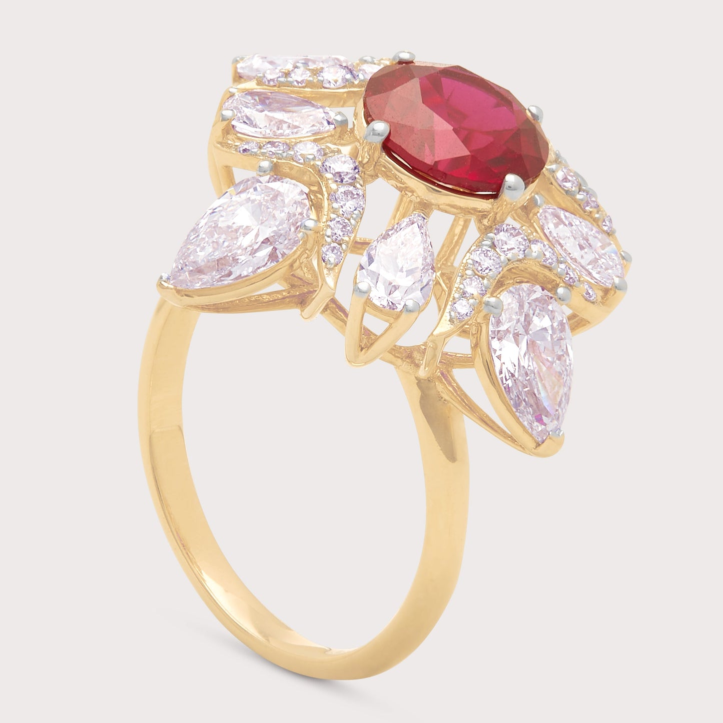 The Scarlet Sunburst Ring
