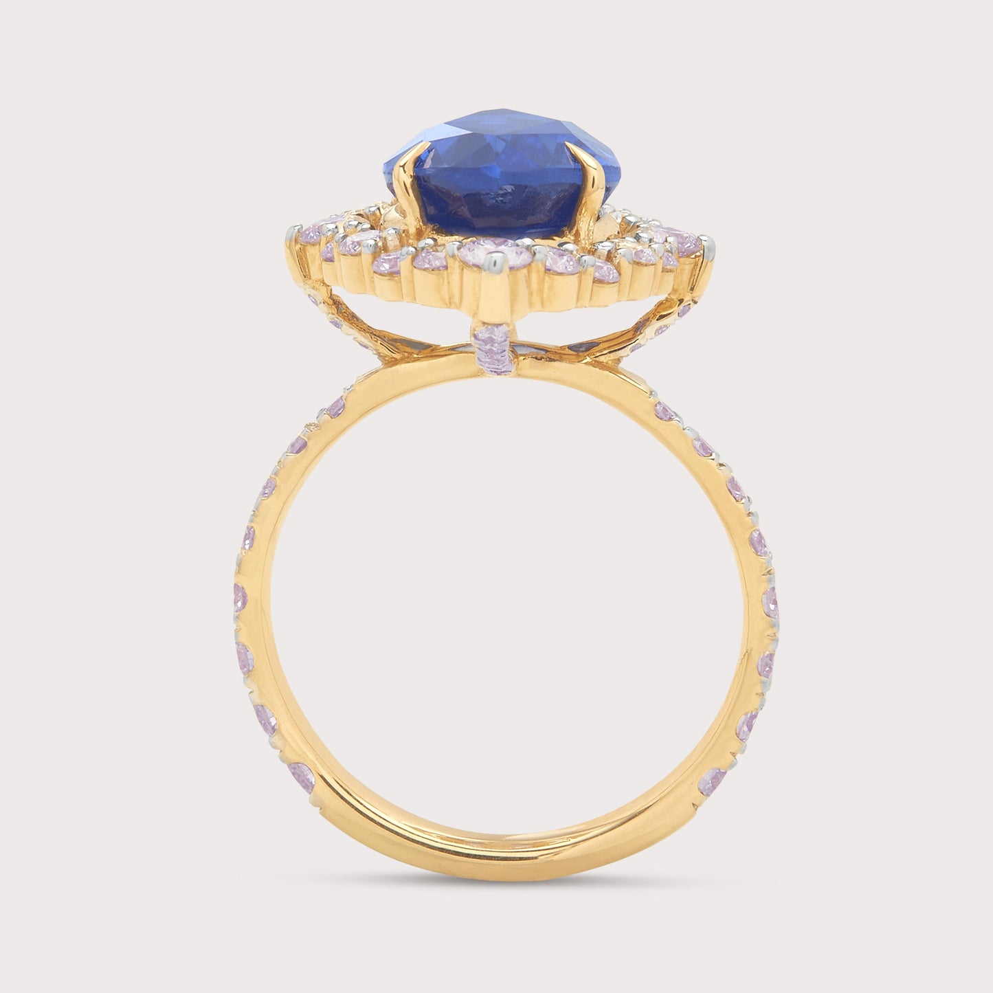 The Midnight Halo Ring