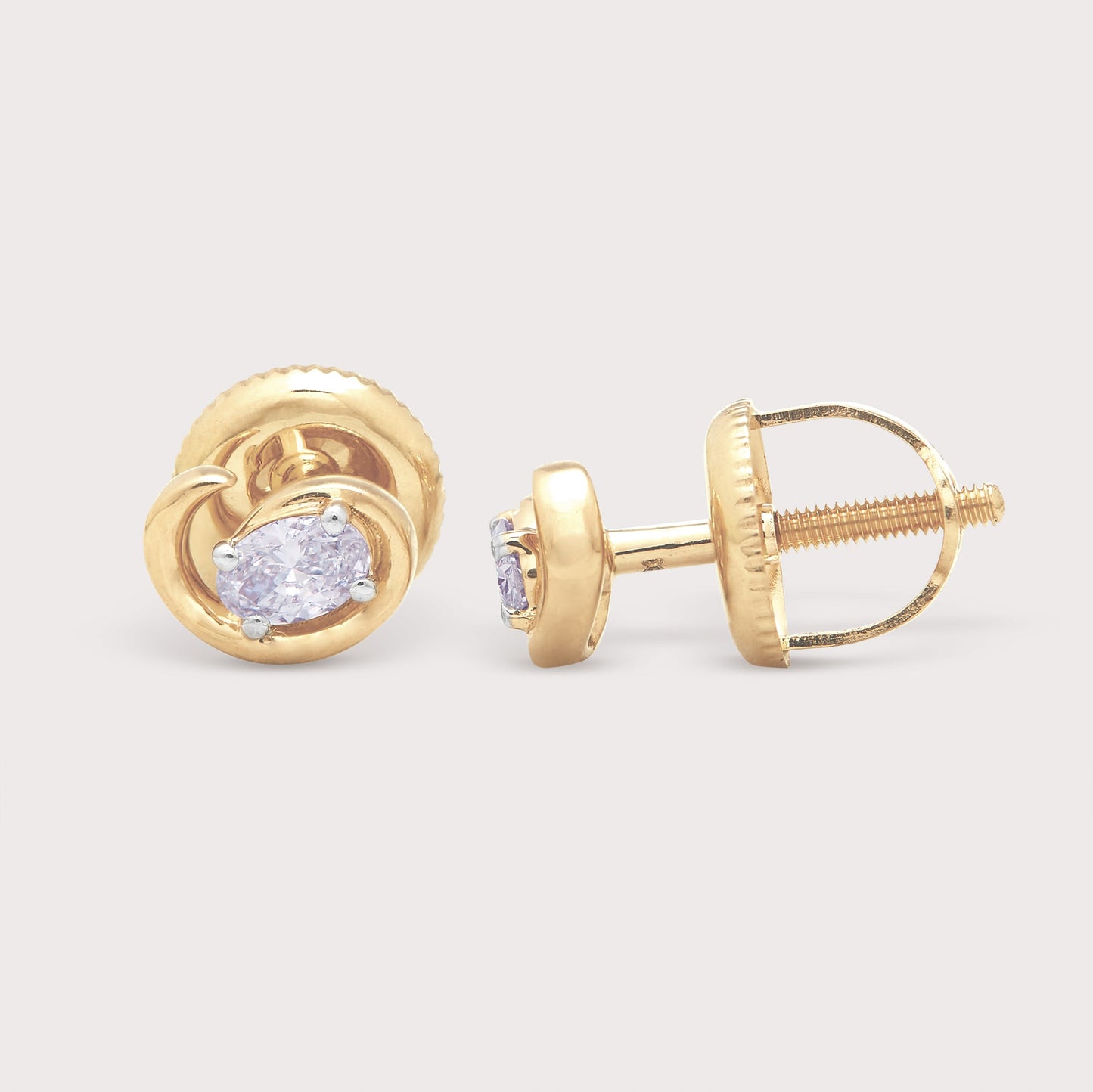 The Oval Swirl Studs