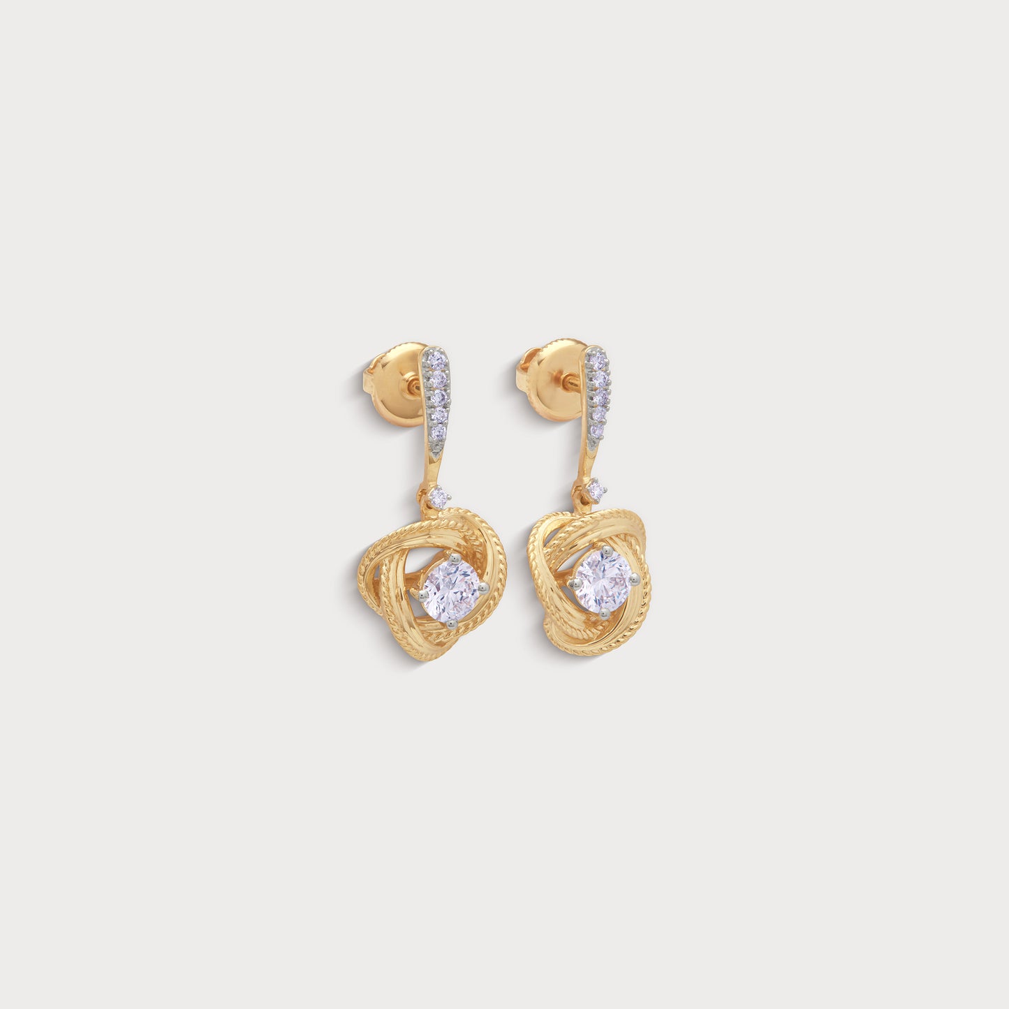 The Ribbon Drop Earrings From The Promise Knot Collection