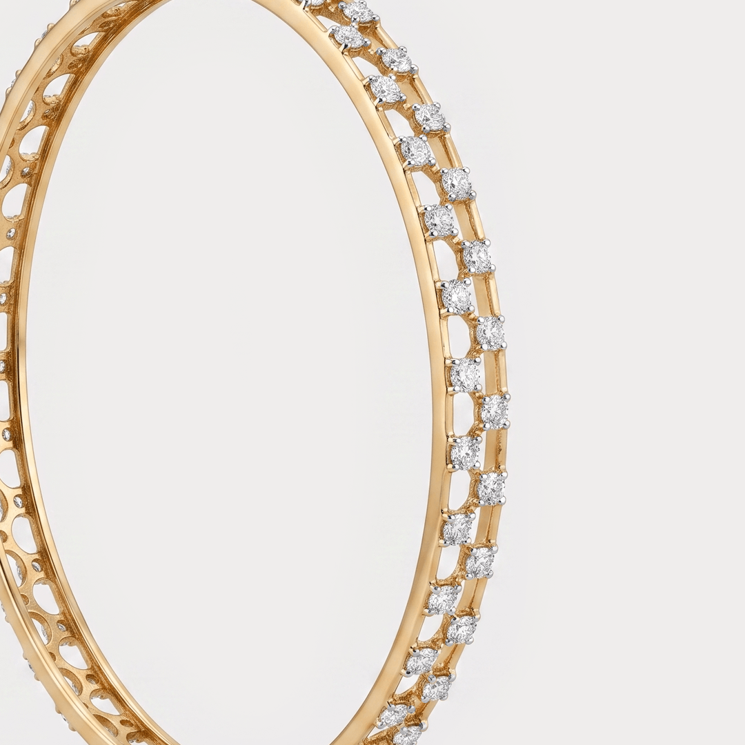 Emberlight Diamond Bangle