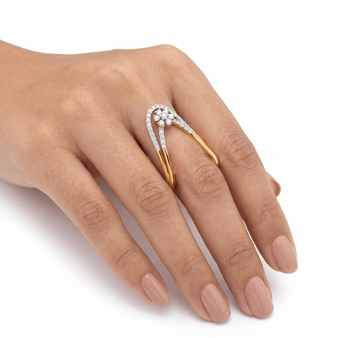 Clasp Diamond Rings