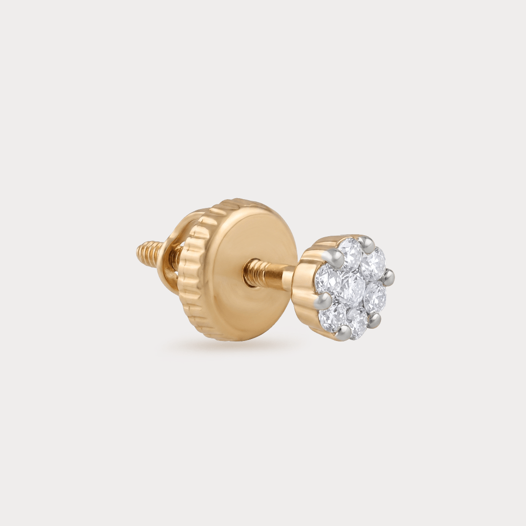 Luccicante Floral Nakshatra Diamond EarRing