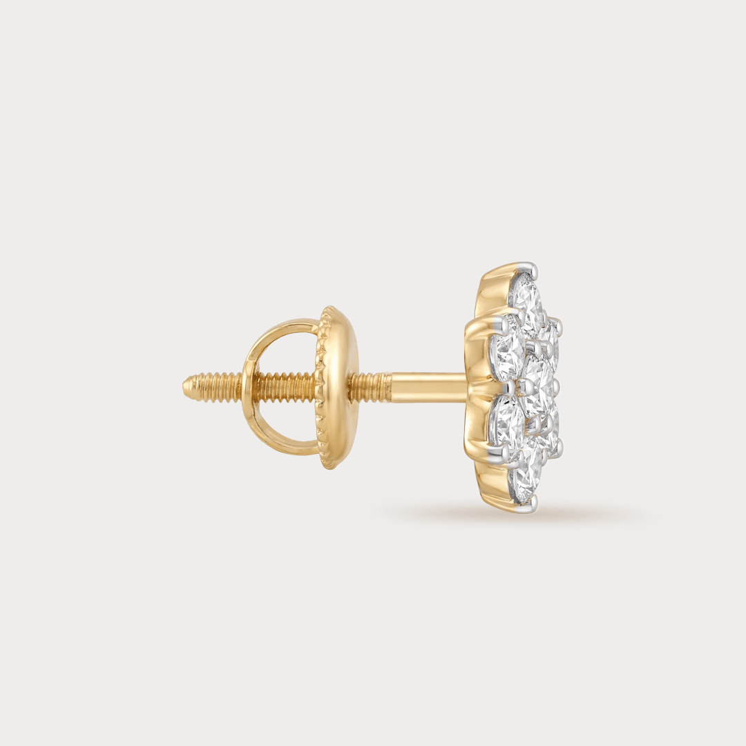 Amato Bene Floral Nakshatra Diamond EarRing