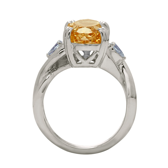 Aukera – Champagne Braided Oval Ring