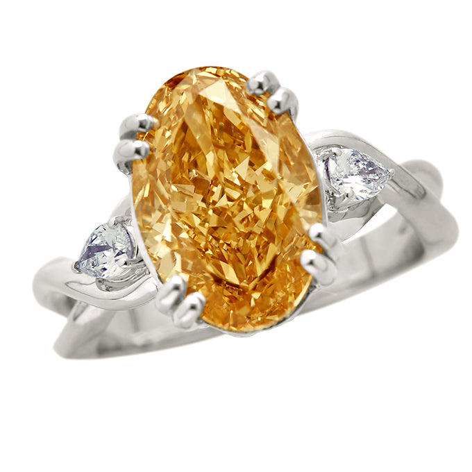 Aukera – Champagne Braided Oval Ring