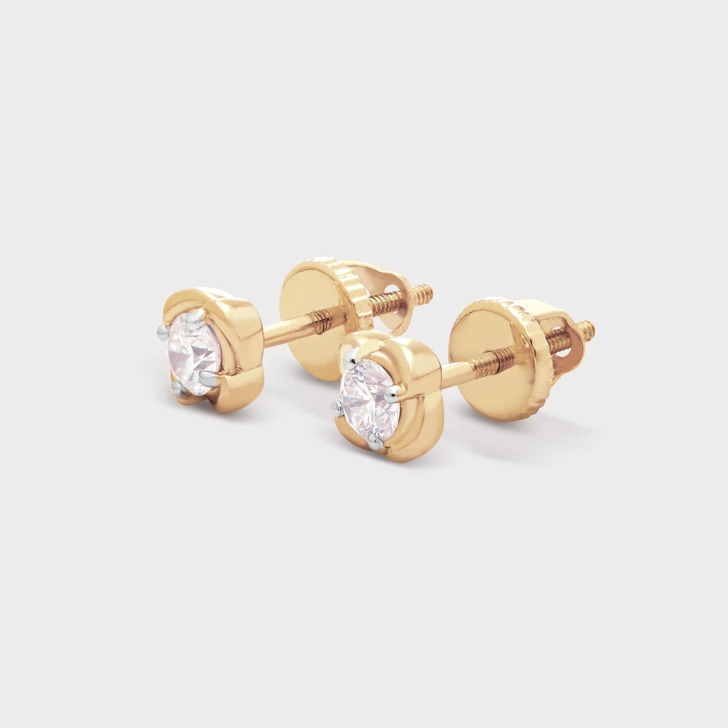 The Gold Peony Studs