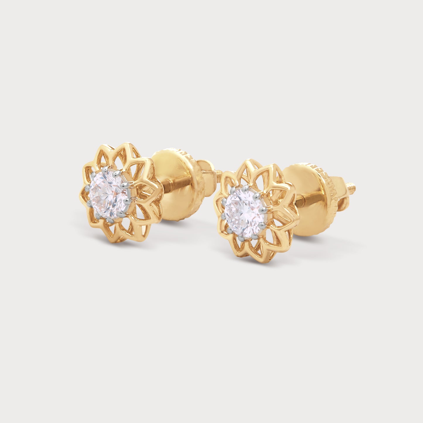 The Gold Lotus Studs