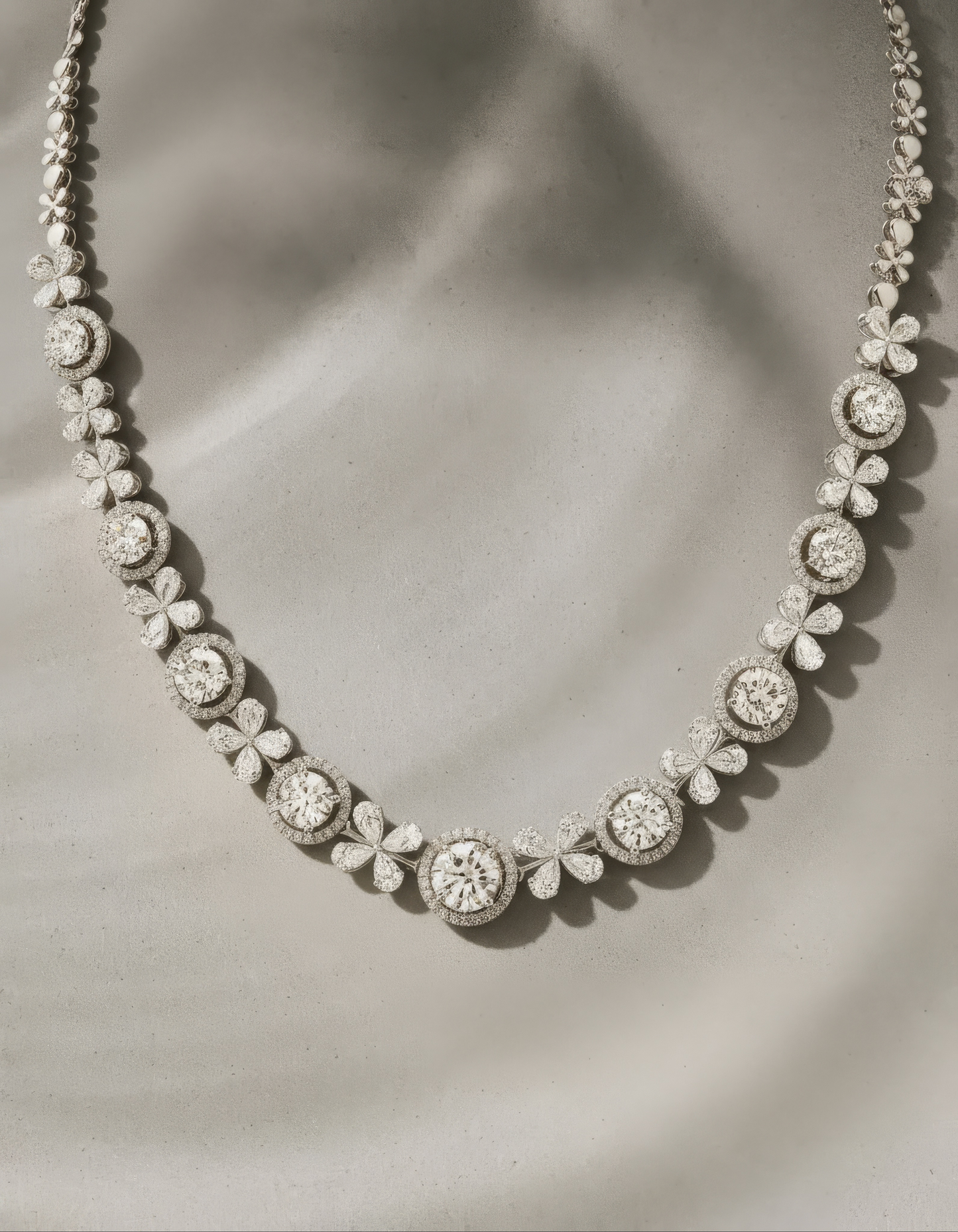 The Snow Petal Necklace