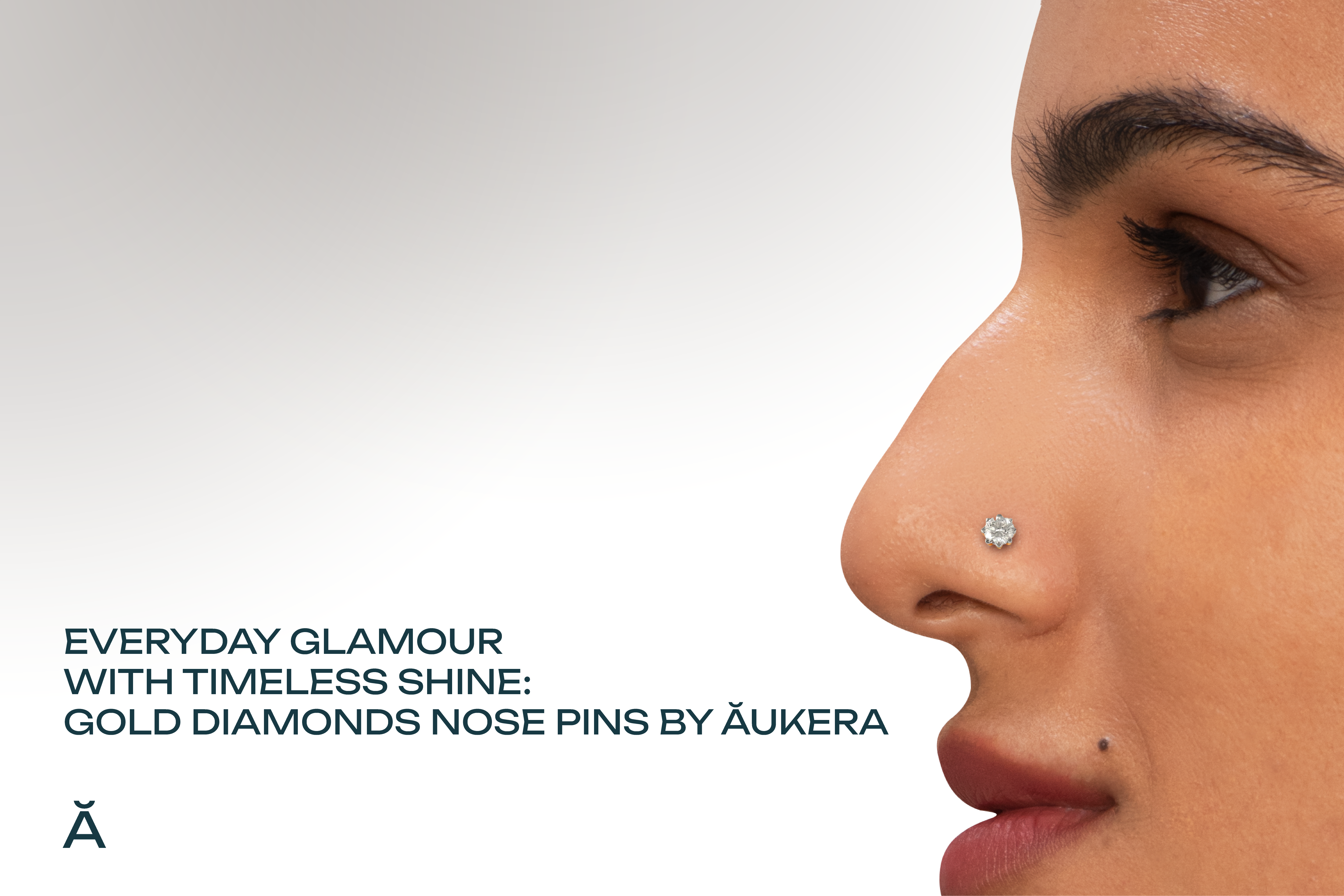 Gold Diamond Nose Pins
