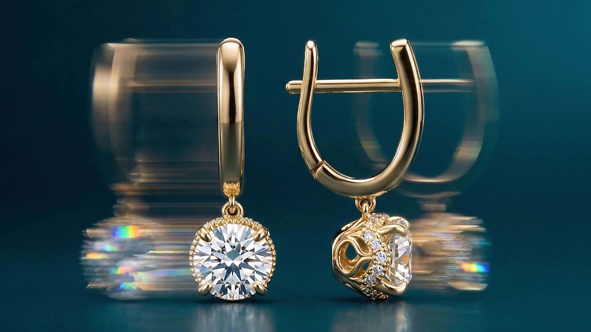 Aukera signature solitaire showing brilliance, fire and scintillation under daylight