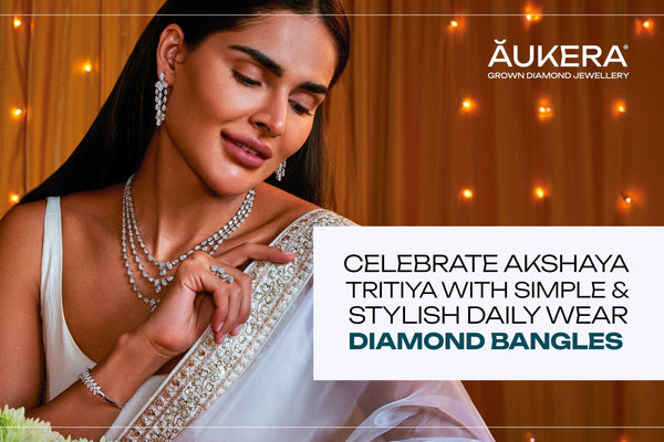 Celebrate Akshaya Tritiya Day with Simple and Stylish Daily Wear Diamond Bangles