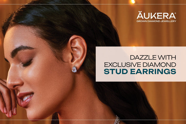 Shop Solitaire Diamond Earrings at Aukera: 1 Carat, 2 Carat & More