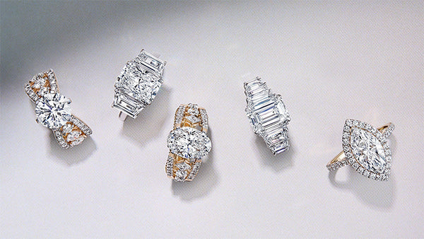 Lab grown diamond shapes compared: round, oval, pear, princess, emerald, cushion, marquise