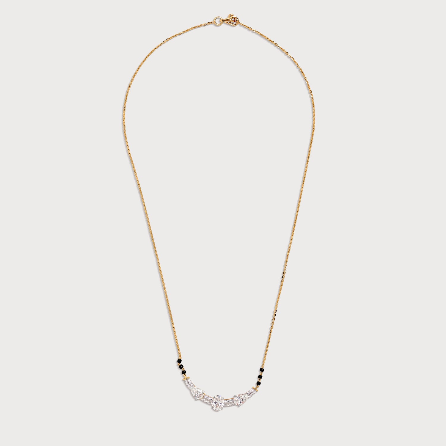 Diamond Mangalsutra Online in Gold for Women