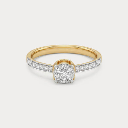 Sylvan Floral Nakshatra Diamond Ring