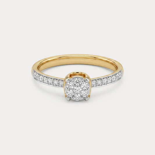 Sylvan Floral Nakshatra Diamond Ring