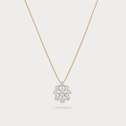 Sunglow Mini-Solitaire Diamond Pendant Chain