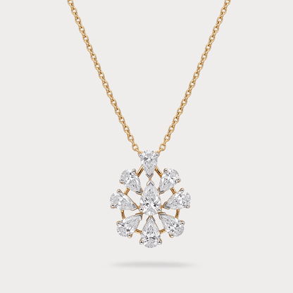Sunglow Mini-Solitaire Diamond Pendant Chain