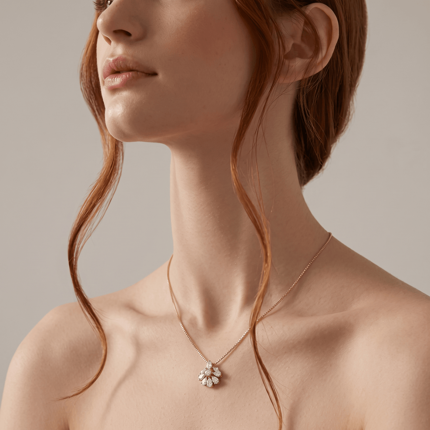 Glimmerfall Mini-Solitaire Diamond Pendant