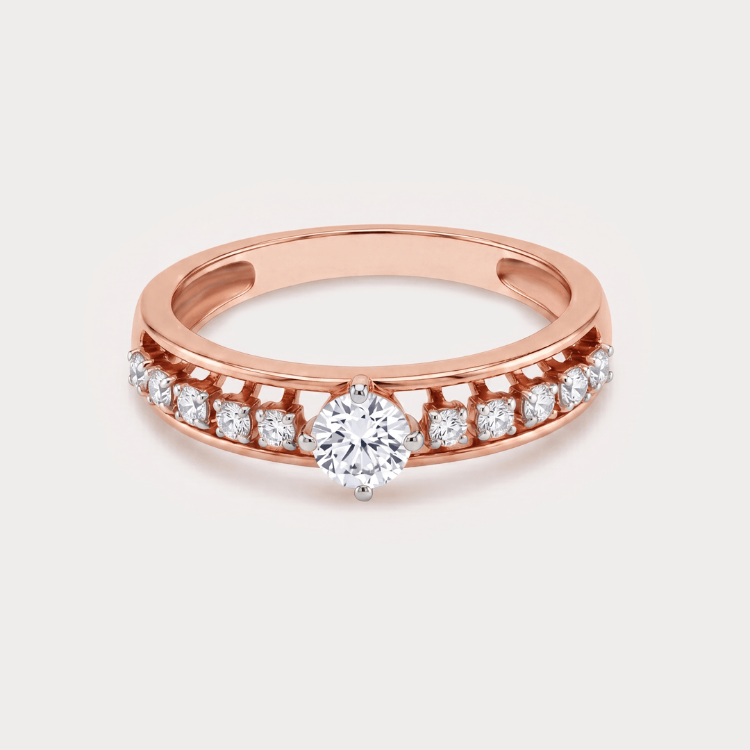 Luisant Mini-Solitaire Diamond Rings