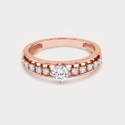 Luisant Mini-Solitaire Diamond Rings