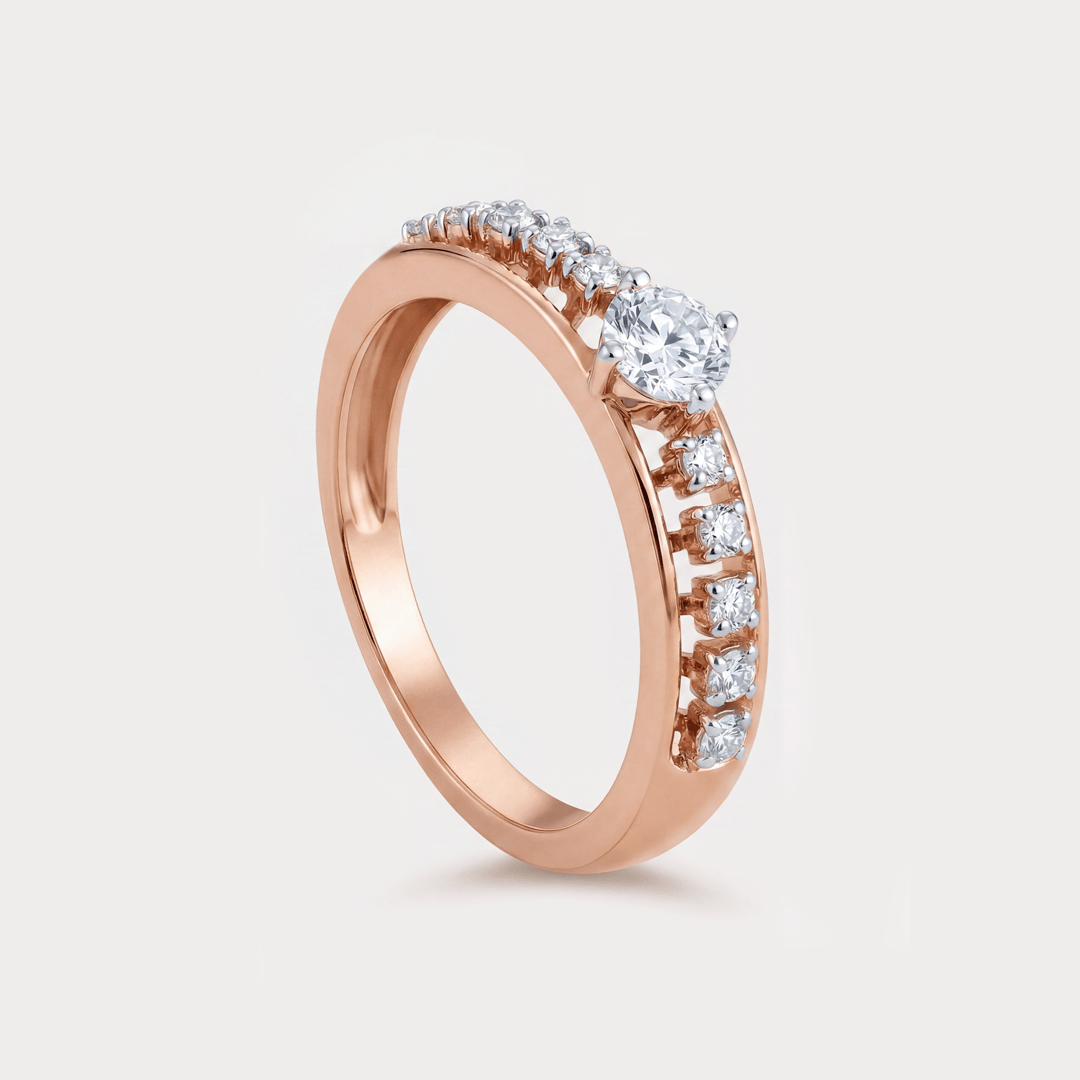 Luisant Mini-Solitaire Diamond Rings