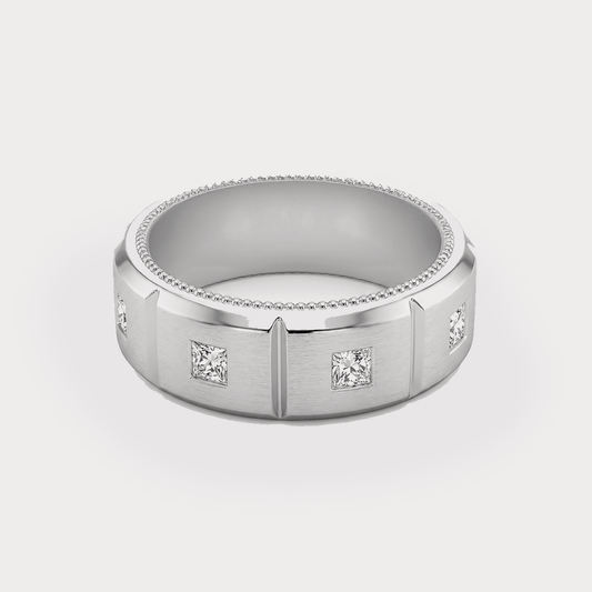 Crest Diamond Mens Ring