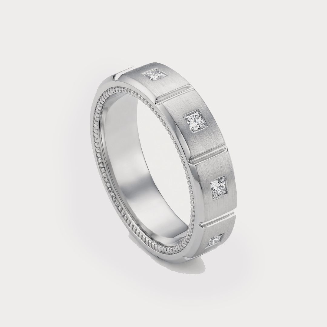 Crest Diamond Mens Ring