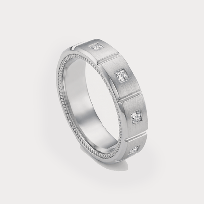 Crest Diamond Mens Ring