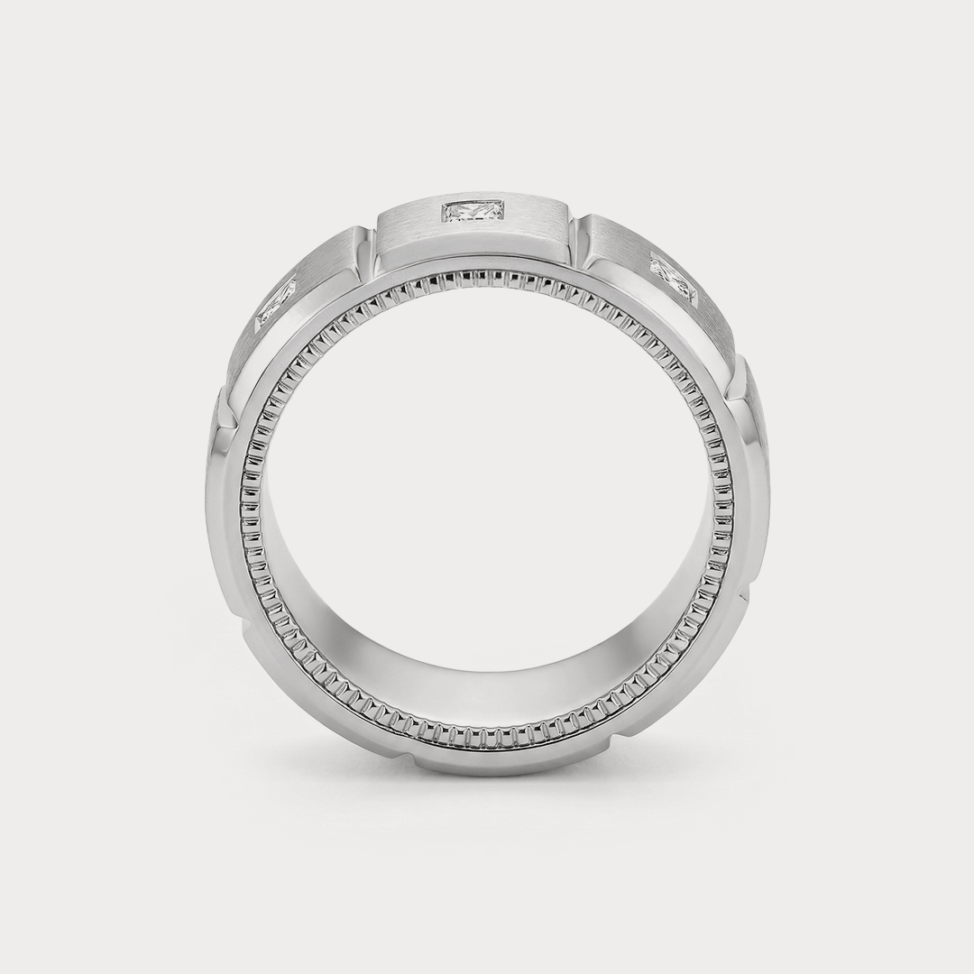 Crest Diamond Mens Ring