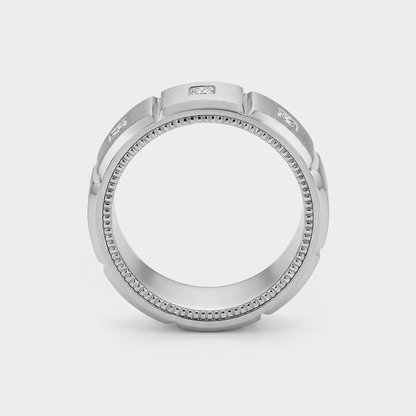 Crest Diamond Mens Ring