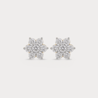 Lunar Bloom Diamond Earrings