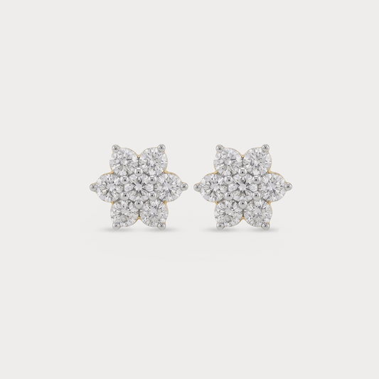 Lunar Bloom Diamond Earrings