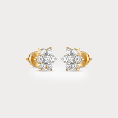 Lunar Bloom Diamond Earrings