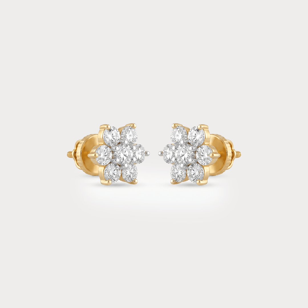 Lunar Bloom Diamond EarRing